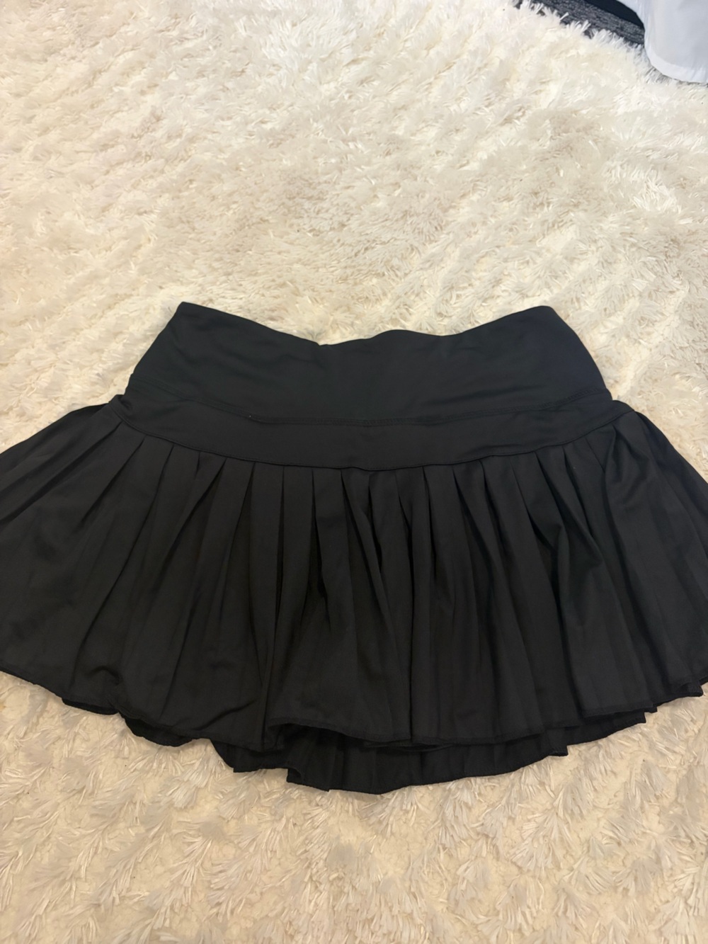 Gold hinge Black Pleated Women’s athletic skirt